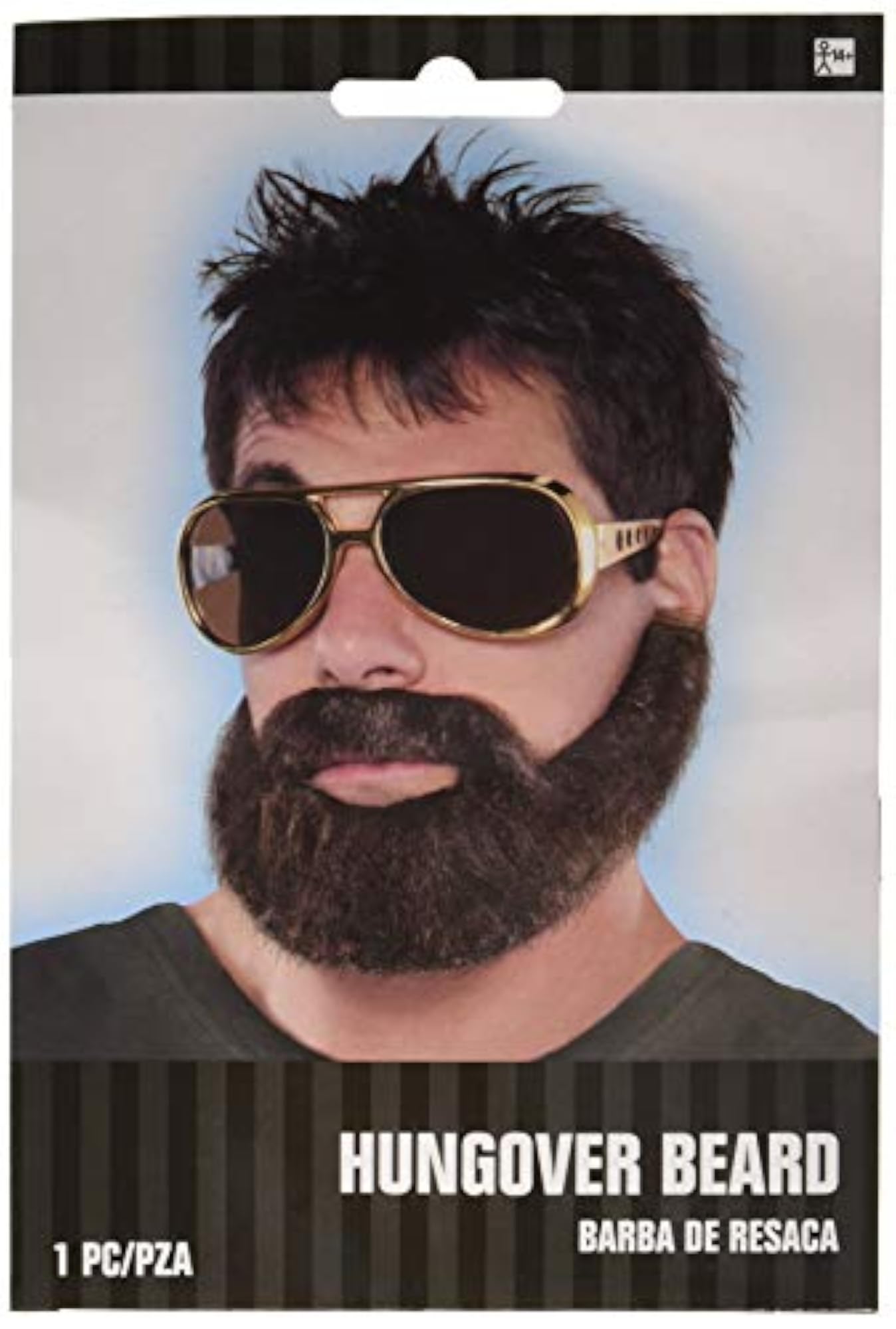 Wacky Facial Hair Hungover Beard/Moustache Costume Accessory