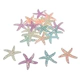 Semetall Slime Charms 20 Pcs Starfish Shape Ornaments Resin Flat Back for Scrapbooking Craft Decoration and DIY Craft Making