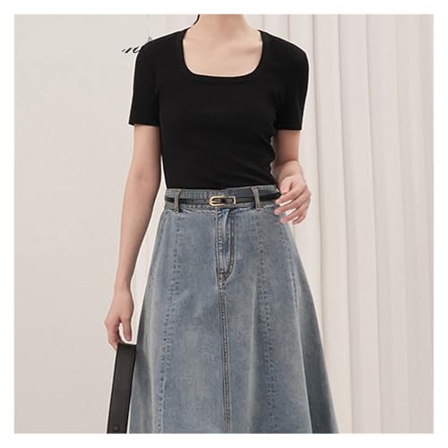 Women's business leather belt, thin belt, suit skirt3