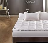 Mattress Topper,Single double mattress,Value Comfort Home Luxurious Extra Deep Silky Feels Like Down Mattress Toppe,Suitable for hotel rooms to keep warm in winter ( Color : White , Size : 120*200cm ) - Image 4