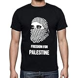 Freedom for Palestine Break Free T-Shirt Mens Black Unisex Tees Shirt XXL