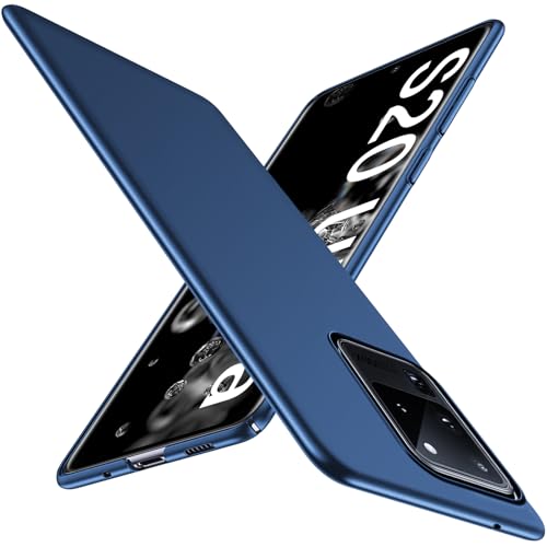 Coque de protection rigide robuste pour Samsung S20 Ultra bleu mat fine