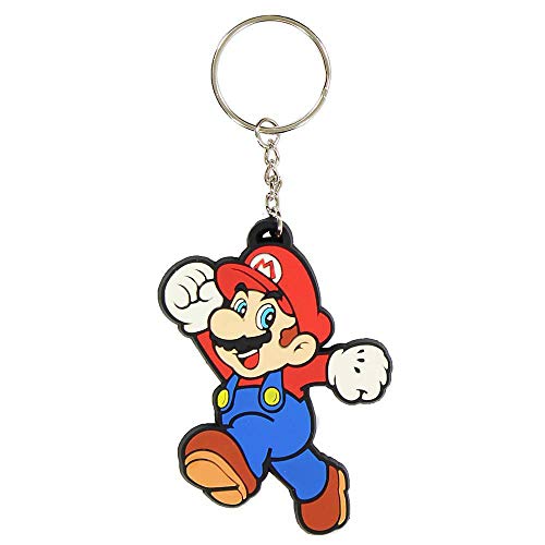 Super Mario Bros. Rubber Key Chain, Multicolor, Medium