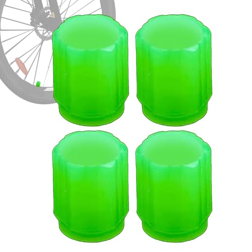 Bouchons fluorescents pour Tige de Valve de Pneu de Voiture, Couvercle de Bouchon de Tige de Valve de pneus, Capuchons d'air pour pneus 4X, Couvercle de Valve de Roue, Bouchon d'air