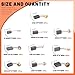 Tanstic 40Pcs Electric Motor Carbon Brushes, 10 Different Sizes Carbon Brush Motor Carbon Brushes for Replacement Repair Power Tool Part
