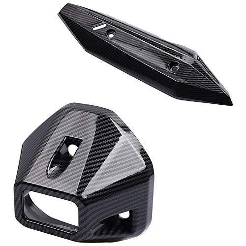 Cubierta Calor Silenciador Cubierta Tubo Escape para Motocicleta Protector térmico Carcasa antiescaldado para Click150 Click 150I 125I 125 150 2016-2019