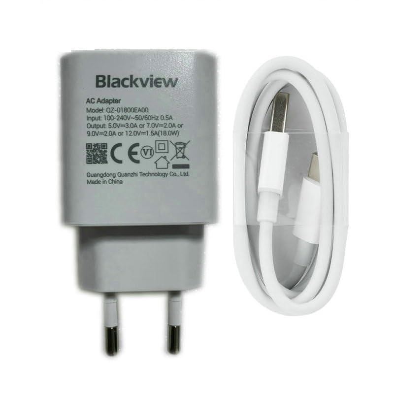 Chargeur Rapide d’Origine pour Blackview Tab 16 15 13 12 Pro Tablet Power AC Adaptateur + Câble USB