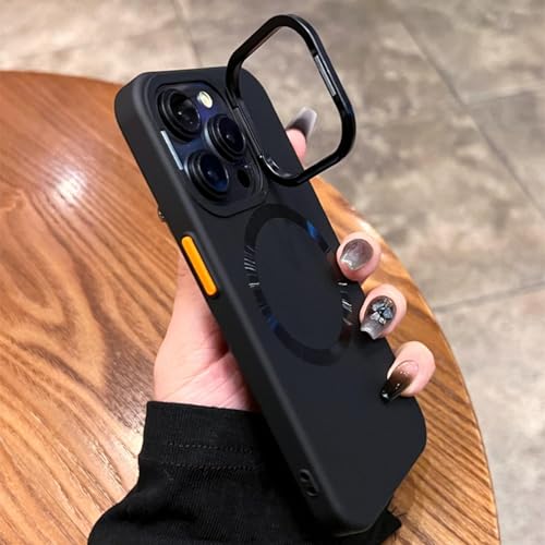 Étui magnétique pliable rigide protégeant l'objectif iPhone 15 Plus - 3