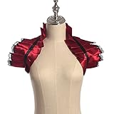 Vintage Victorian Ruffled Shrug Shawl Bolero Collar Costume Jabot Cosplay Accessories