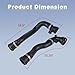 JDMON Upper & Lower Radiator Coolant Hose Kit Compatible with BMW E46 328i 328Ci 330Ci 330i 330xi 325i 325xi 325Ci 1999-2006 Cooling Water Pipe Replace# 11531436408 17127510952
