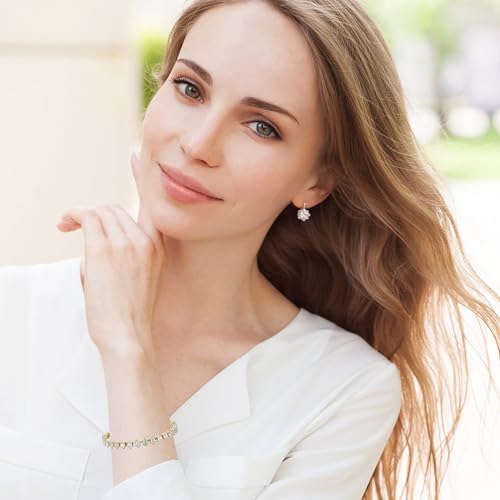 Elegant Zirconia & Copper Bracelet with Genuine Gold Plating – Luxurious Handmade Jewelry for Women4