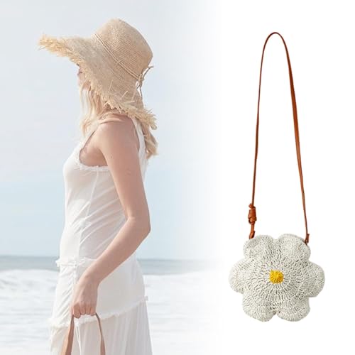 Women Handwoven Crossbody Bag Creative Portable Small Beach Purse for Vacation4