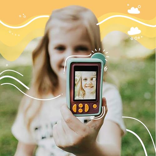 kiimento Kids Digital Camera & Video Camcorder, Soft BPA-Free Silicone Casing, 32GB Memory Card - Model C - Mikayo The Bear by Kidamento - Image 7