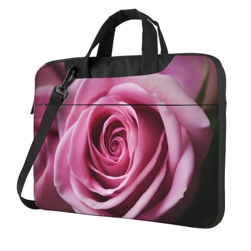 Sac à bandoulière convertible pour bureau avec motif fleurs roses et protection antichoc PC