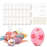 【Actividades divertidas para el día de Pascua】 DazSpirit 24PCS DIY huevos de plástico promueve actividades divertidas entre padres e hijos! Personaliza los huevos de pascua con tus hijos y crea momentos memorables juntos