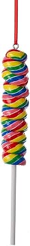 Kurt Adler Glitter Twisted Unicorn Lollipop Ornament, 1 EA