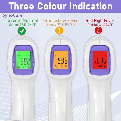 Image of Digital Infrared Thermometer for Fever - Non-Contact, Quick Read Infrared Thermometer Temperature Gun for Adults & Children, Accurate Digital Thermometer & Easy to Use (Battery Included)