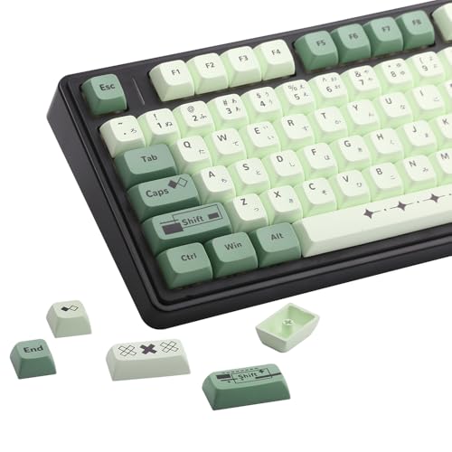 PBT日本語キーキャップ123キーXDA輪郭熱昇華キーキャップセットはCherry/Gatron MXスイッチメカニカルキーボードに適している