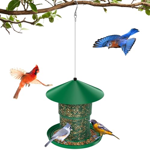 Bird Feeder for Outdoor Hanging, No Mess No Spill
