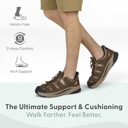 Orthofeet Men's Orthopedic Saturn Hands-Free Slip-On Sandals2