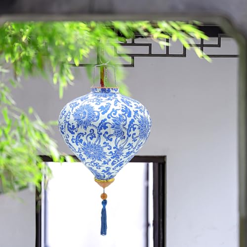 Lanterne en soie chinoise imperméable pour éclairage extérieur et guinguette