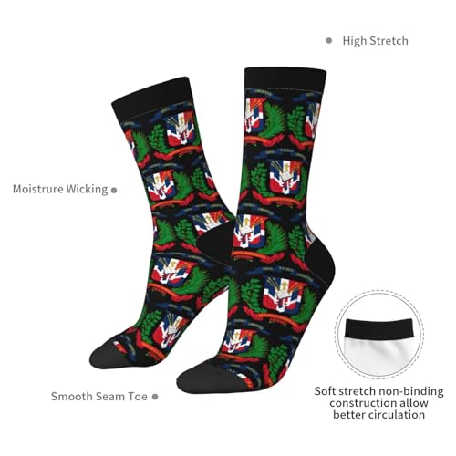 Coat of arms of the Dominican Republic Socks For Men Women Gift Sport Crew Socks Funny Wicking Socks 5
