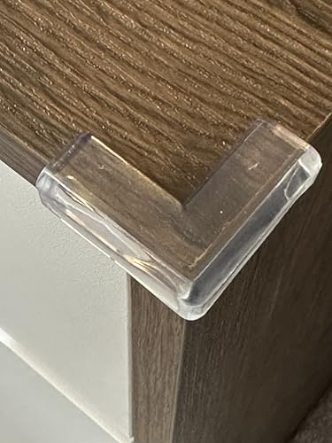 Image of Baby Proofing Edge and Corner Guards, Crystal Clear, 10 Piece Set,Soft and Transparent Furniture Corner Protectors with High Resistant Adhesive