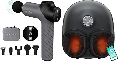 Medcursor Massage Gun Deep Tissue And Foot Massager Machine With Heat Relax For Home And Office Use Athletes, Pain Relief, Gifts #TOP9