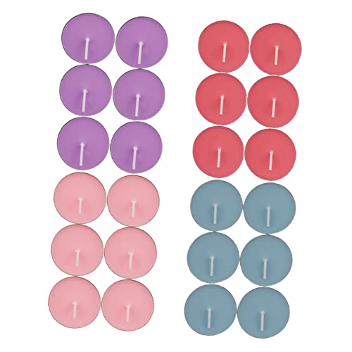 BCOATH 40-Pack Round Tea Candles Lavender Scent Candles for Home Decorative No Smoke