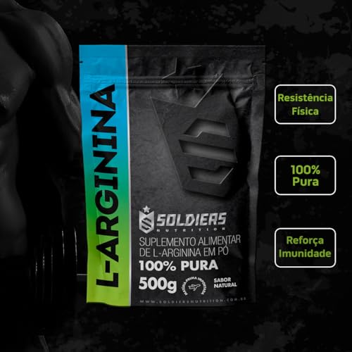 Arginina 500g - 100% Puro Importado - Soldiers Nutrition