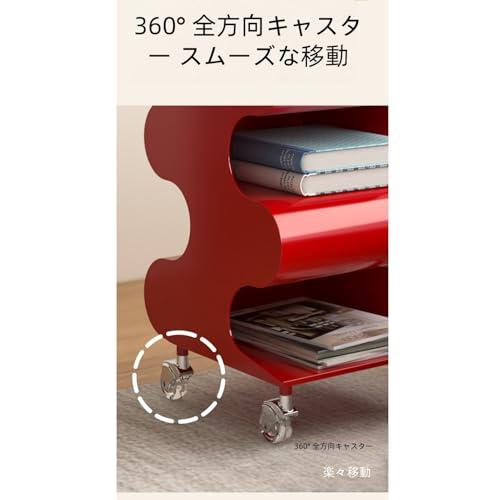 Tomeka 収納トレイ 移動式 滑り止め 縁高設計 リビング キッチン 洗面所 デスク整理 小物収納 多目的 おしゃれ 便利グッズ (A) [並行輸入品] [5]