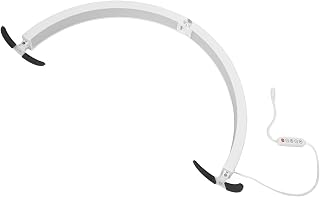 Nail Half Moon Lamp, 3200K‑5600K Half Moon Desk Lamp 100‑240V for Lip Tattoo for Beauty Salon (US Plug)