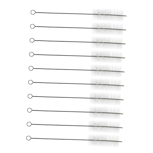 FRCOLOR Metal Straw 20 Pcs Cleaning Brush Stainless Steel Straw Brush Clean Sample Vial Brush Tube Washing Brush Tube Bottle Brush Household Straw Cleaners Long Tube Small Brush Nylon