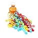 FameFame 40Pack Colorful Streamers Poppers, Colorful No Mess Paper Crackers, Hand Throw Confetti Streamer for Birthday, Wedding, Party Celebrations
