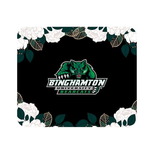 Mouse Pad, Fabric, Binghamton University Standard/Floral White