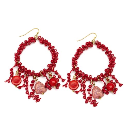 Boucles d'oreilles cerceau corail pour exprimer votre amour des trésors de la mer