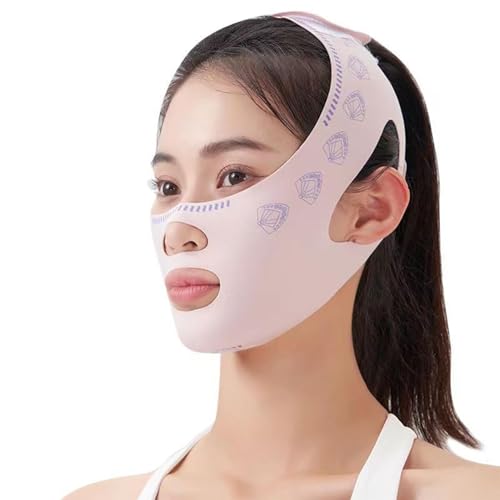 Decorhome Cinta adhesiva de estiramiento facial, herramienta de modelado facial sin costuras, dispositivo de levantamiento de rostros | Dispositivo cómodo para adelgazar la cara, dispositivo de