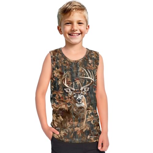 Boys Tank Top for Kids Sleeveless Shirts for Children