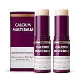 Calcium Multi Balm Stick for Face, Eyes, Lips & Neck – Korean Collagen Moisturizing Balm with Vitamin D & Shea Butter – Firming, Hydrating & Skin Barrier Care Stick for All Skin Types（2PCS）
