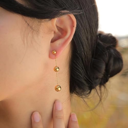 Pendientes de cuentas con borlas colgantes y diseño boho de semental para mujer 2