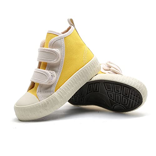 Tênis de lona casual com alças de cano alto para meninos meninas (infantil/criança pequena/criança g
