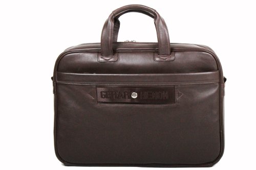 Porte-Ordinateur Gérard Henon en cuir de vachette lisse sacoche luxe gentleman