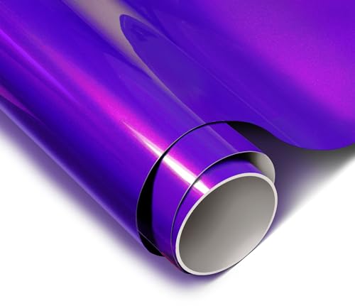 Image of ColorFusion PPF by VViViD, Gloss Flip Purple Blast Dry Apply PPF Vinyl Car Wrap Roll 60ft x 5ft