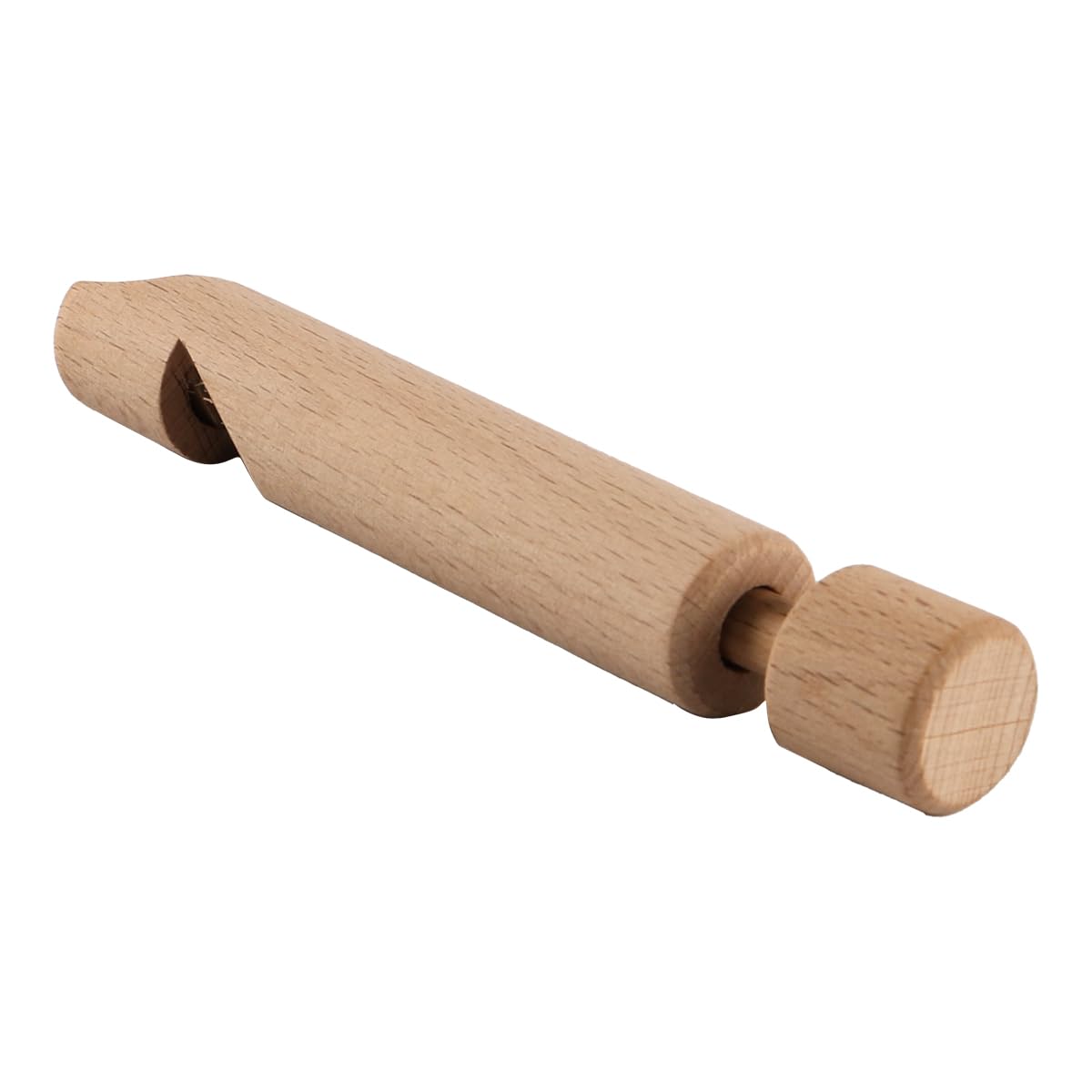 Lot de 2 flûtes à sifflet coulissantes en Bois, Petite flûte en Bois, sifflet en Bois Massif, Instrument à Vent Orff, flûtes coulissantes à Main Uniques pour l'exploration Musicale