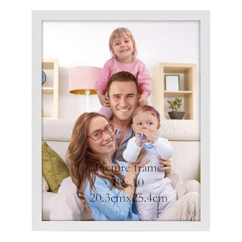 Giftgarden White Photo Frame 10x8 for Display Cover