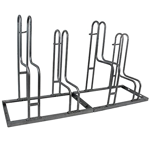 TRUTZHOLM Fahrradständer Reihenparker für 4 Fahrräder feuerverzinkt 2x2...