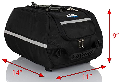 Chase Harper Usa 4000 Aeropac Tail Trunk - Water-Resistant, Tear-Resistant, Industrial Grade Ballistic Nylon With Adjustable Bungee Mounting System For Universal Fit #TOP3