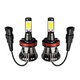 H11 H8 H16(JP) LED Fog Lights Bulb Yellow Amber Gold Golden 3000K for Trucks Cars Lamps Kit Plug Error Free All in One Replacement Bulbs 12V 30W 2800LM Super Bright COB Chips 1 Year Warranty【1797】