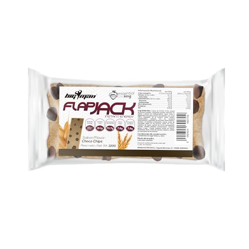 BigMan | FlapJack 12 Unidades 120g | Barritas de Avena Natural | Barrita de Alta Carga de Carbohidratos | Extra de Calorias Deporte Resistencia...