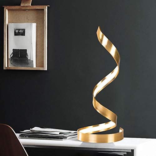 Preisvergleich Produktbild LG Snow Schreibtischlampe Persönlichkeit geformte Moderne einfache Tischlampe postmoderner Tischlampe Augen Schlafzimmer Nacht LED Tischlampe (Color : Gold, Size : Warmes Licht)